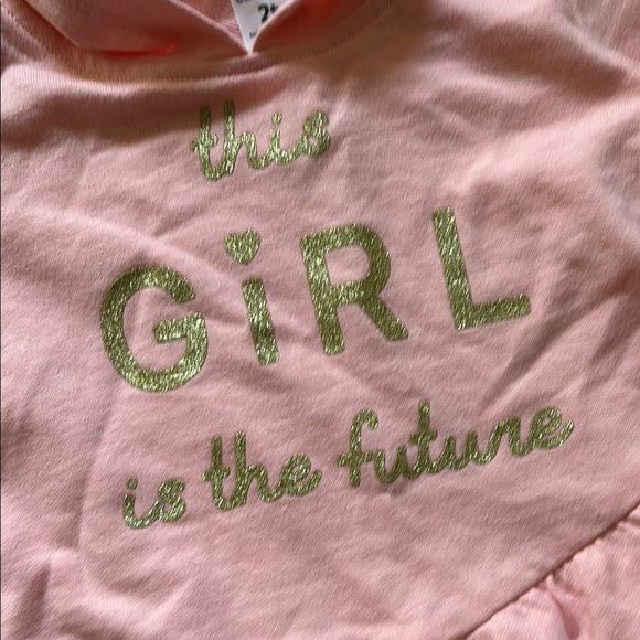 NWT Toddler Girl - 2T Carter's Pink Outfit with Gold Accent - Picture 4 of 5